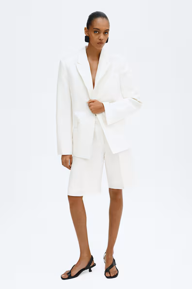 Бермуды из смеси льна