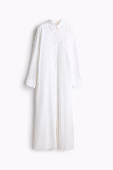 H&M Платье-рубашка из смеси льна