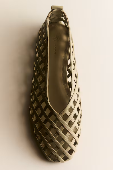 H&M Туфли из кожи с плетеным узором