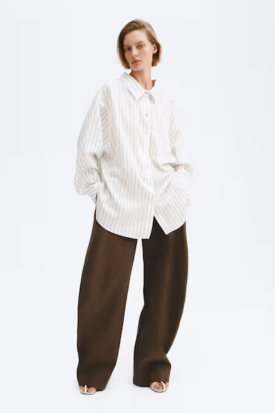 H&M Рубашка оверсайз