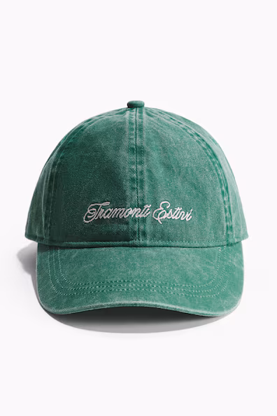 H&M Бейсболка из хлопка с вышивкой