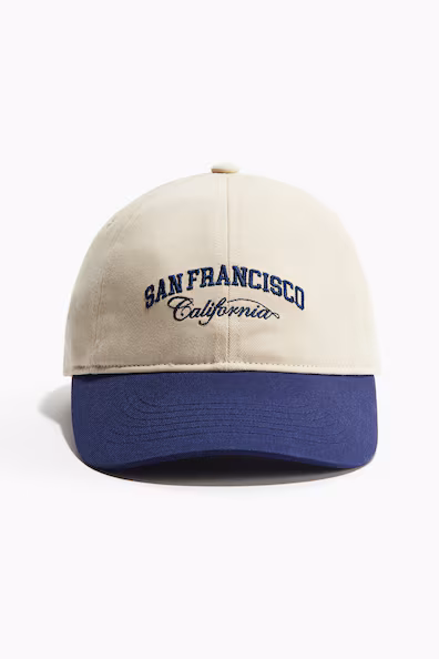 H&M Бейсболка из хлопка с вышивкой