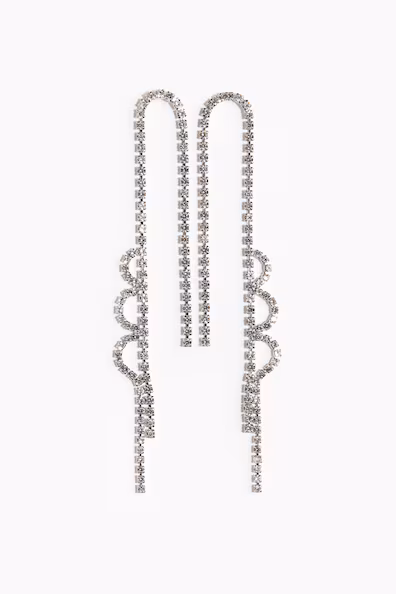 H&M Серьги со стразами на цепочках