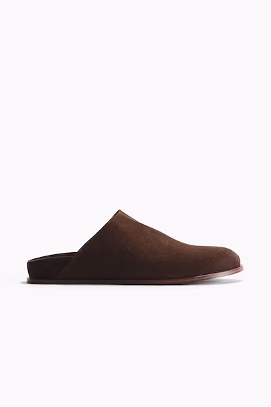 Мюли в замше с подошвами- Заказать в России