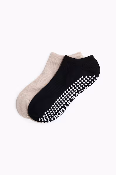 Набор из 2 пар антистепных носков для йоги- Заказать в России