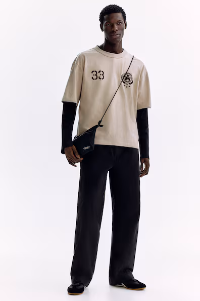 Принтованная футболка свободного кроя