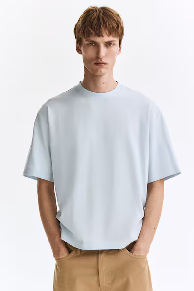 Футболка свободного квадратного силуэта loose fit- Заказать в России