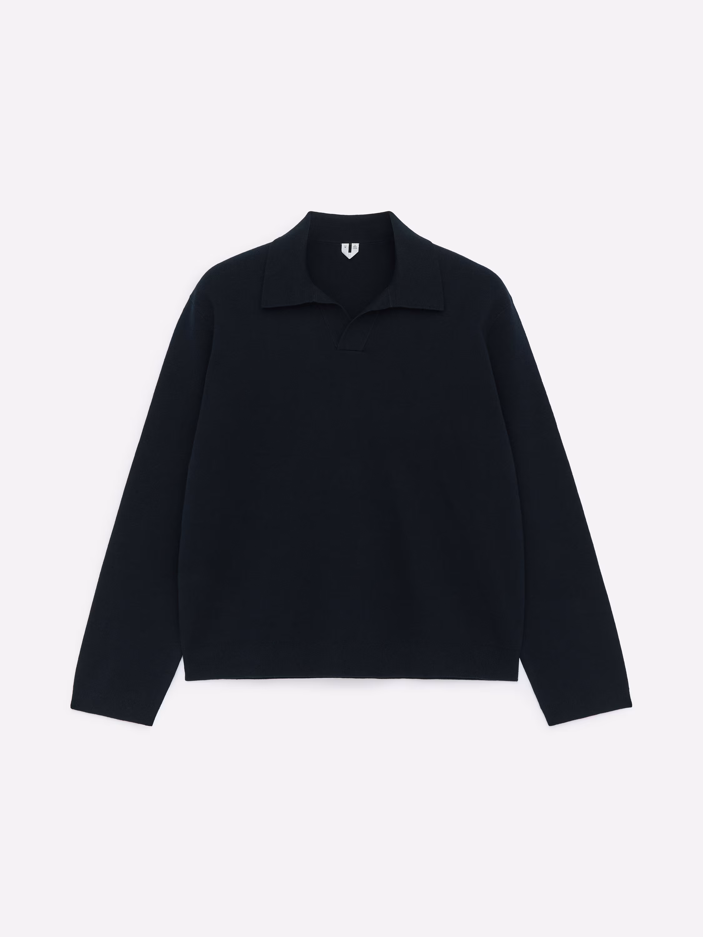 Поло из смесовой хлопковой и шелковистой ткани