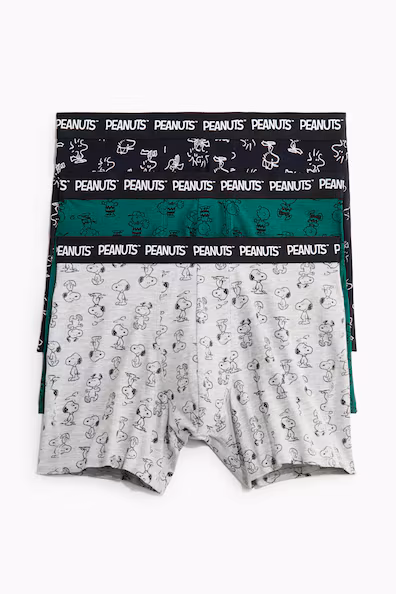 Набор из 3 боксеров из хлопка с принтом- Заказать в России