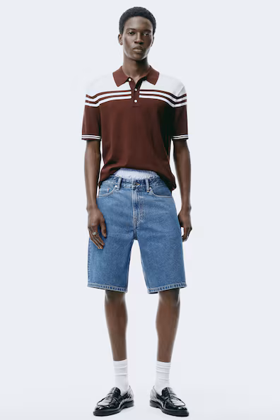 Джинсовые шорты relaxed fit- Заказать в России