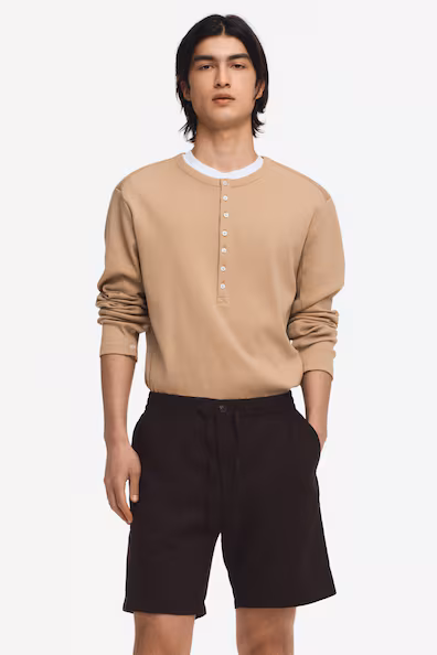 Шорты из смеси льна regular fit