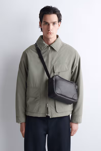 Классическая сумка через плечо - из кожи- Заказать в России