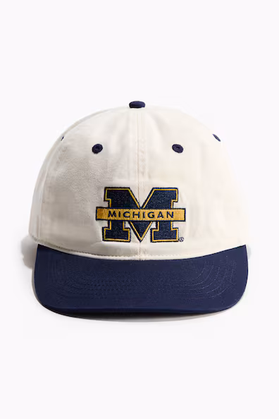 Бейсболка из хлопкового холста с узором