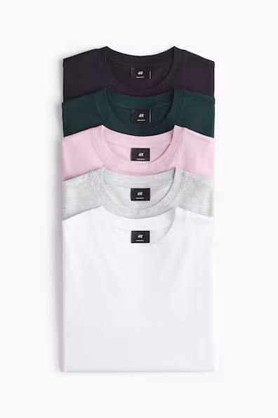 Набор из 5 футболок стандартного кроя- Заказать в России