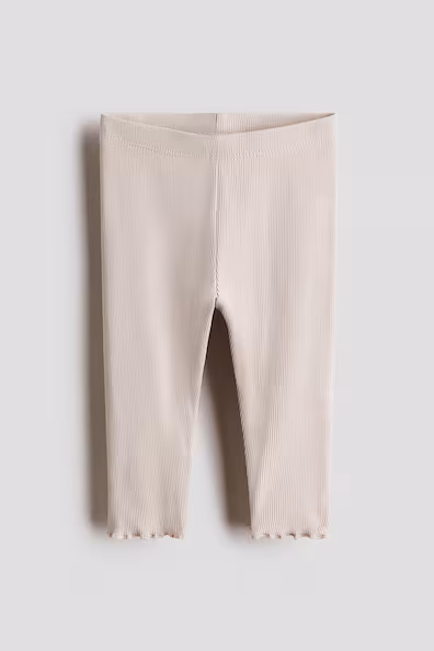 Ребристые леггинсы из хлопка