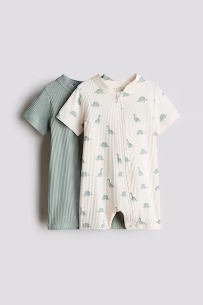 Набор из 2 цельнокроеных пижам из хлопка- Заказать в России