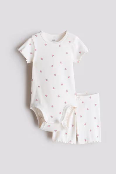 Комплект из 2-х рубчиковых изделий из хлопка- Заказать в России