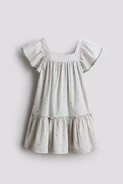 Платье а-силуэт из хлопка