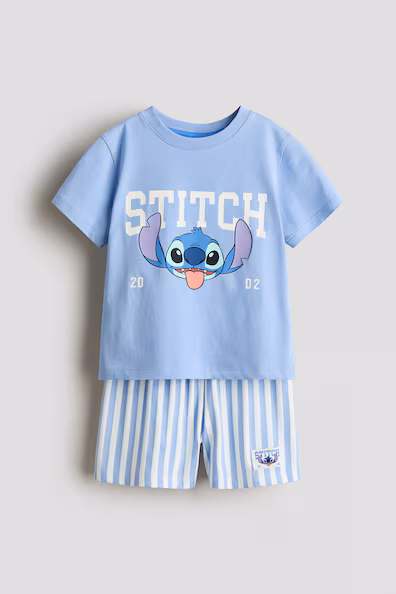 Пижама в принт из хлопка