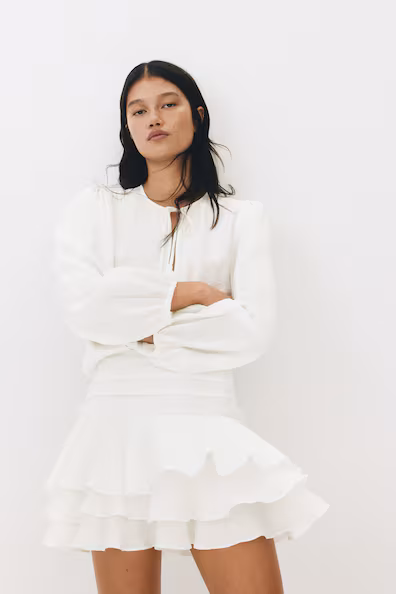 Платье с оборками- Заказать в России