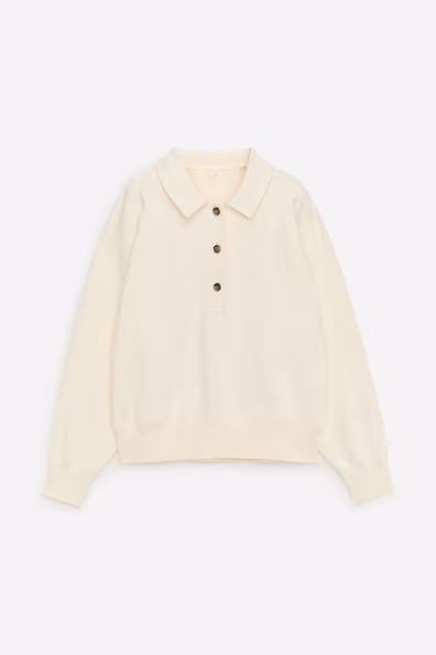 Рубашка-поло из французского рубчика терри