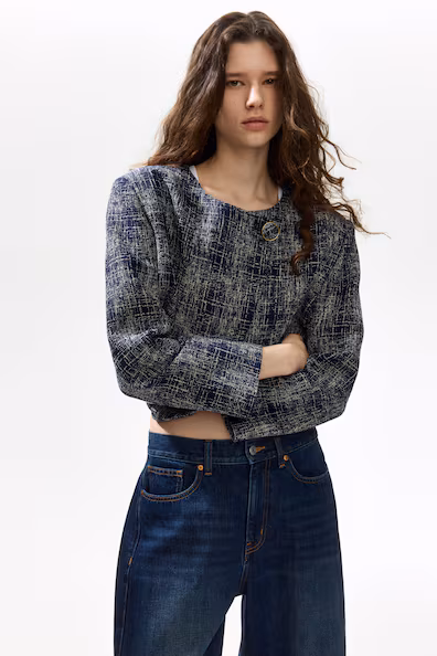 Пиджак без воротника- Заказать в России