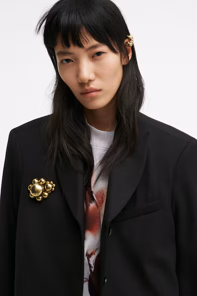 Заколка с цветочным узором- Заказать в России