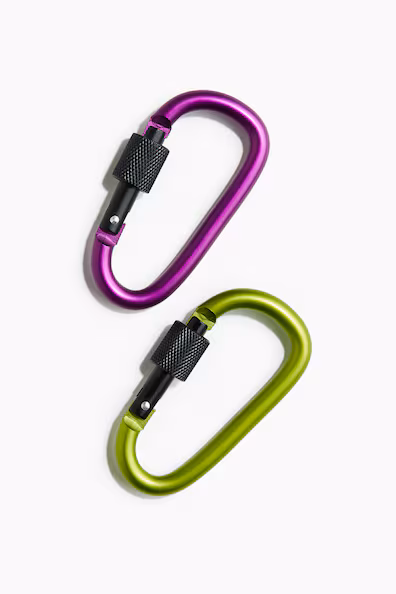 Набор из 2 металлических карабинов- Заказать в России