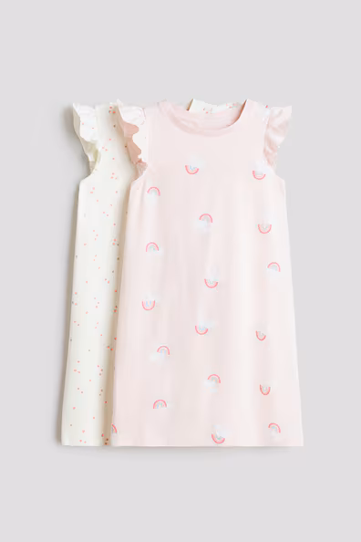 Набор из 2 ночных рубашек из хлопка- Заказать в России