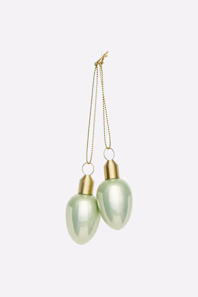 Набор из 2 украшений из стекла