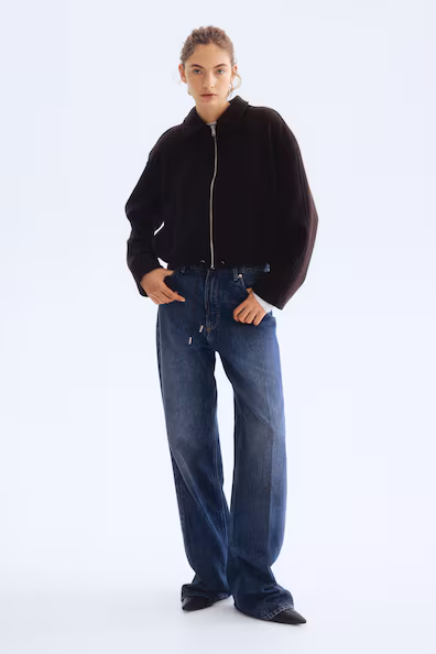 Пальто короткое из шерстяной смеси- Заказать в России