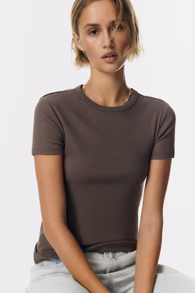 Футболка в рубчик