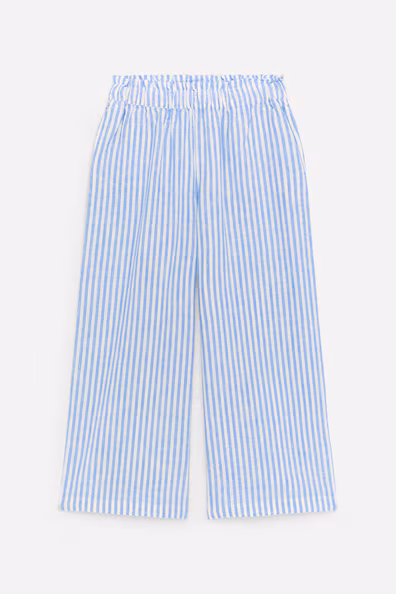 H&M Брюки из льна и хлопка в свободном стиле