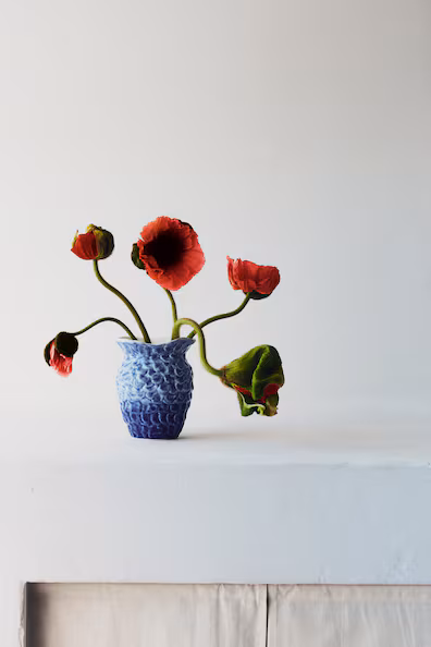 Маленькая ваза из керамики в морском стиле- Заказать в России