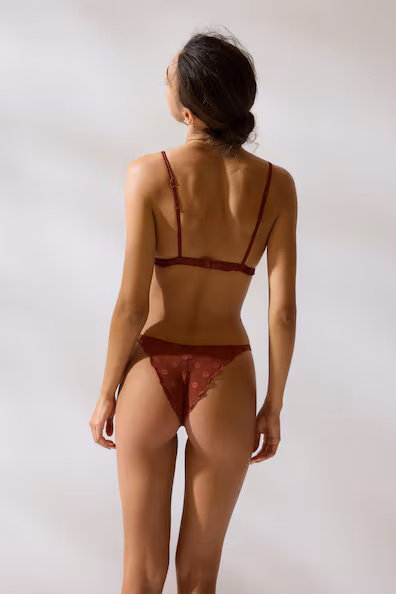 Бразильские трусики-стринги из сетки- Заказать в России