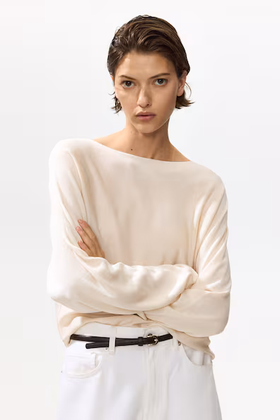 Свитер с лодочкой- Заказать в России