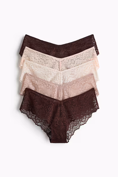 Пакет из 5 трусов hipster из кружева- Заказать в России