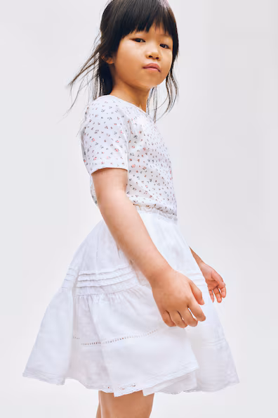 Юбка из хлопка в рубчик- Заказать в России