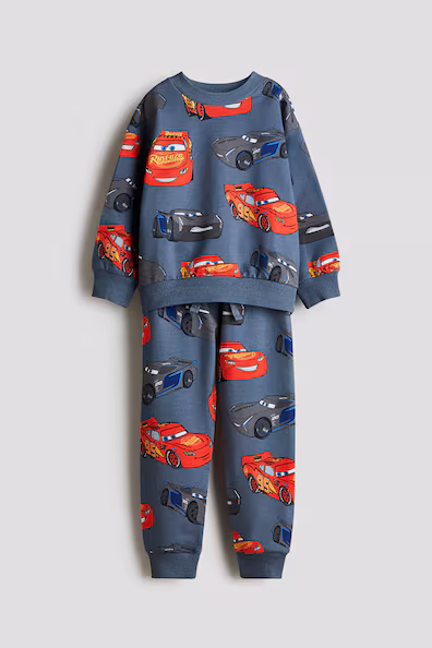 Набор из 2-х предметов из футера с принтом- Заказать в России