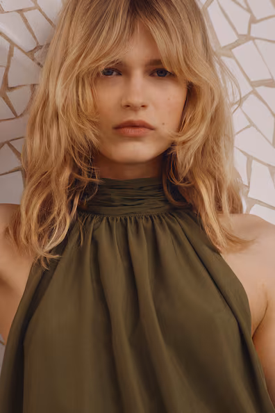 H&M Топ с галстуком на шее H&M