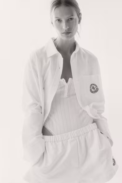 H&M Оверсайз рубашка из хлопка