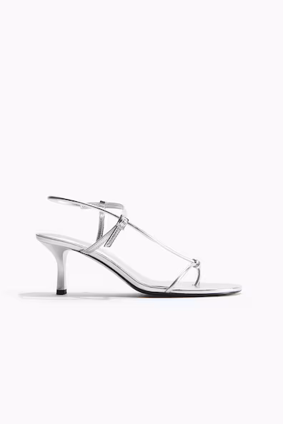 H&M Босоножки на высоком каблуке с ремешками