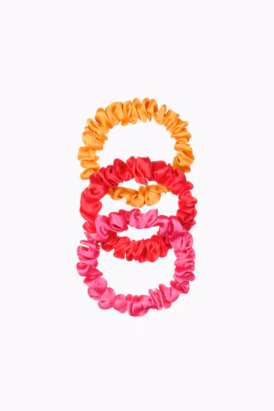 Набор из 3 резинок для волос из шелка- Заказать в России