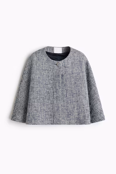 Пальто-пончо с текстурой- Заказать в России