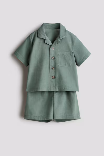 Набор из 2 предметов из смесового льна- Заказать в России