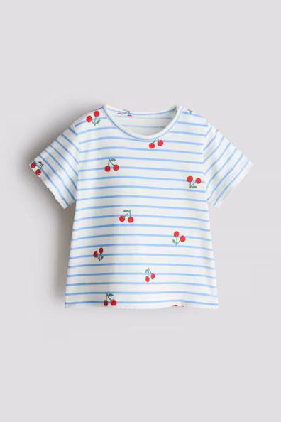 Футболка с принтом из хлопка