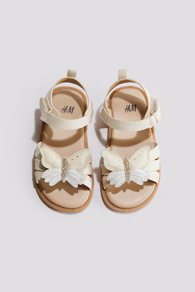 Сандалии с ремешками и аппликациями- Заказать в России