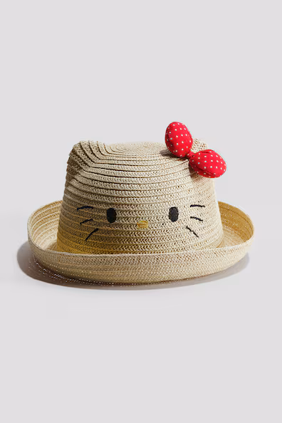 Соломенная шляпа с аппликацией- Заказать в России