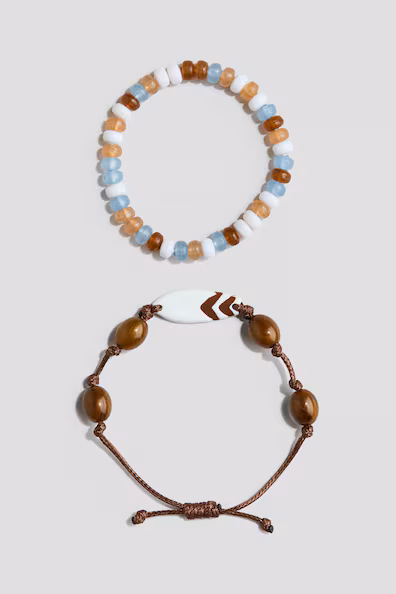 Набор из 2 браслетов на бусинах- Заказать в России