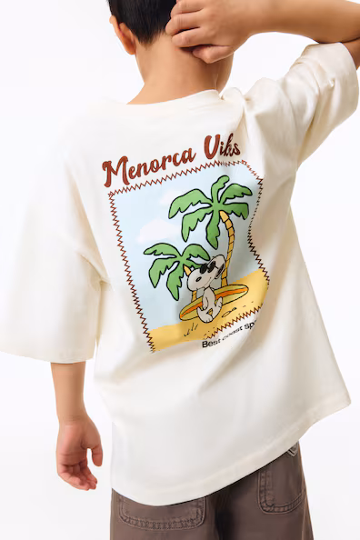 Футболка с принтом свободного кроя- Заказать в России